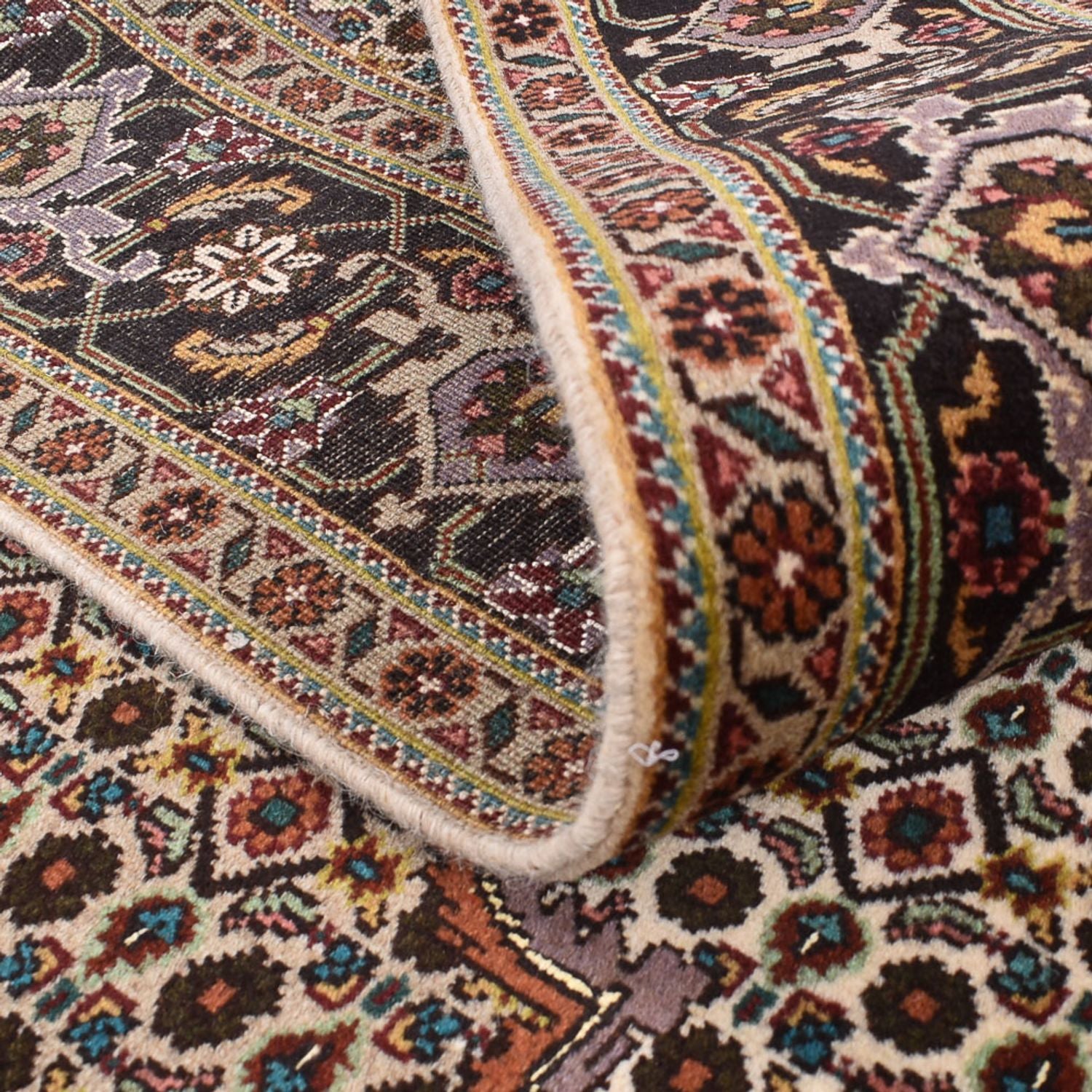 Alfombra Persa - Tabriz - Real cuadrado  - 203 x 198 cm - marrón claro
