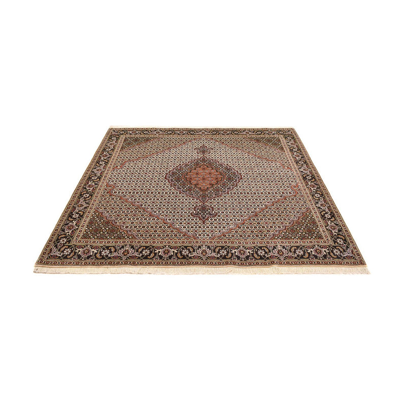 Alfombra Persa - Tabriz - Real cuadrado  - 203 x 198 cm - marrón claro