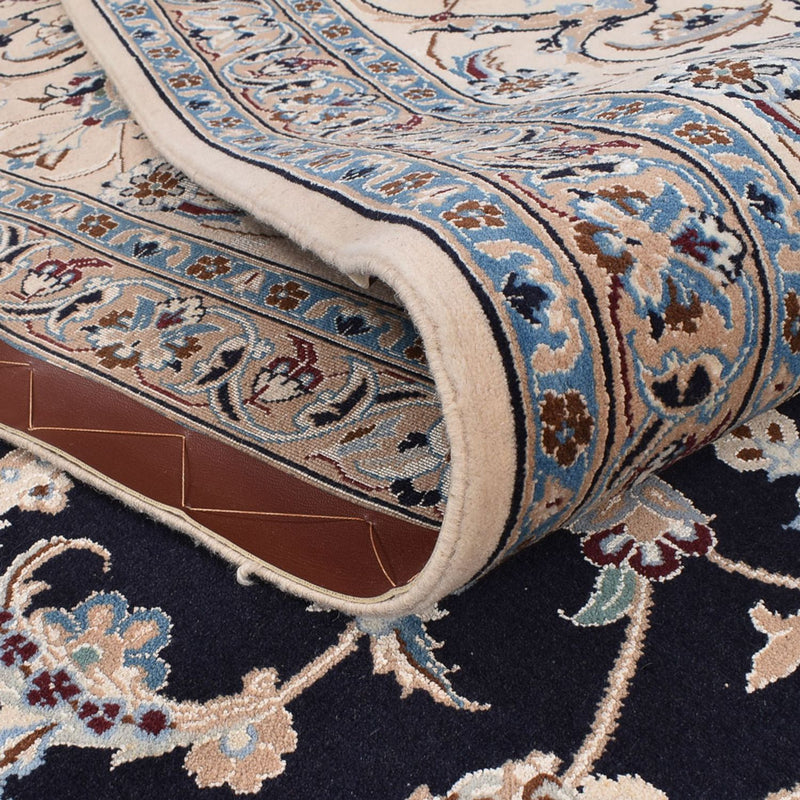 Alfombra Persa - Nain - Prima - 342 x 258 cm - azul oscuro