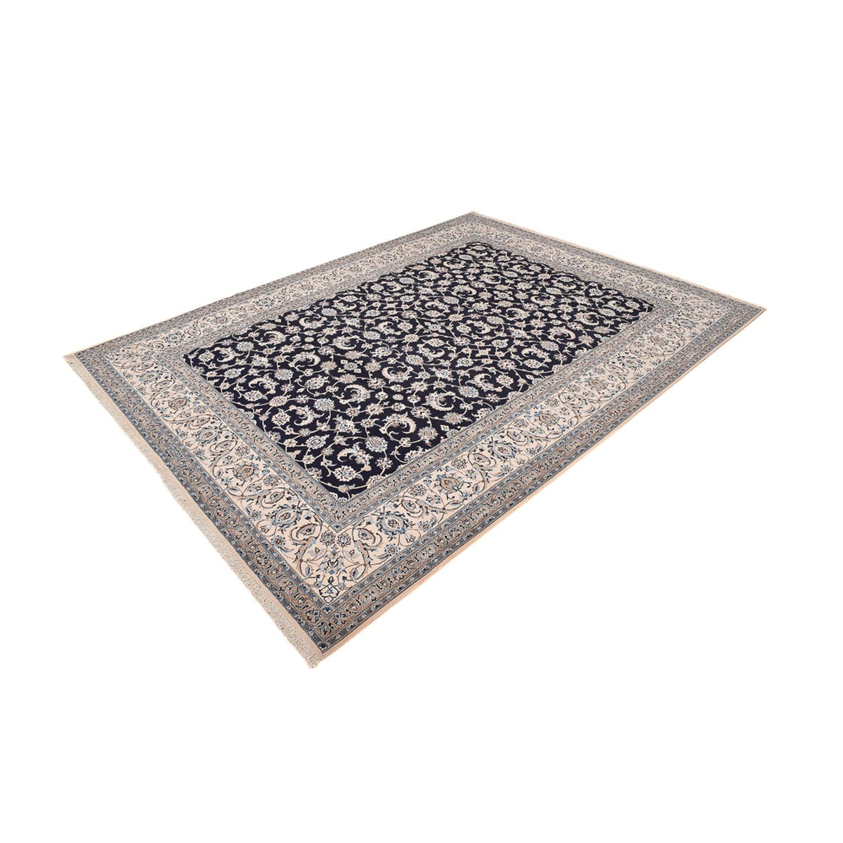 Alfombra Persa - Nain - Prima - 342 x 258 cm - azul oscuro