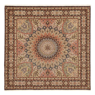 Alfombra Persa - Tabriz - Real - 263 x 252 cm - beige oscuro