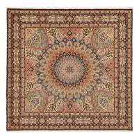 Alfombra Persa - Tabriz - Real - 263 x 252 cm - beige oscuro