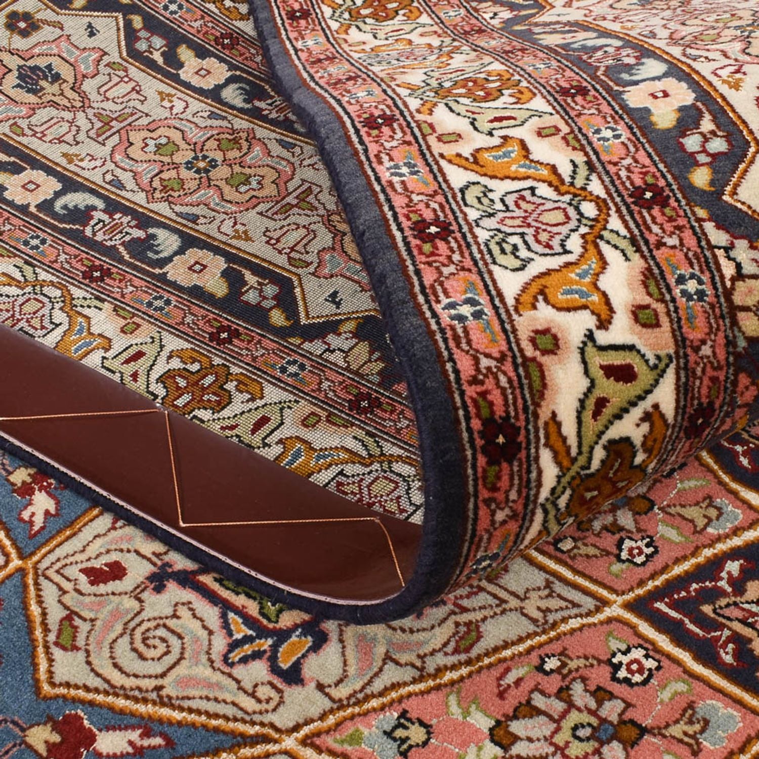 Alfombra Persa - Tabriz - Real - 263 x 252 cm - beige oscuro