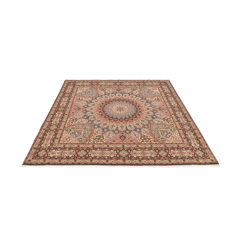 Alfombra Persa - Tabriz - Real - 263 x 252 cm - beige oscuro