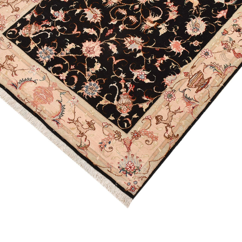 Alfombra de pasillo Alfombra Persa - Tabriz - Real - 204 x 100 cm - azul oscuro