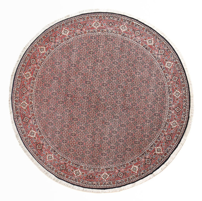 Alfombra persa - Bidjar redondo  - 255 x 255 cm - óxido
