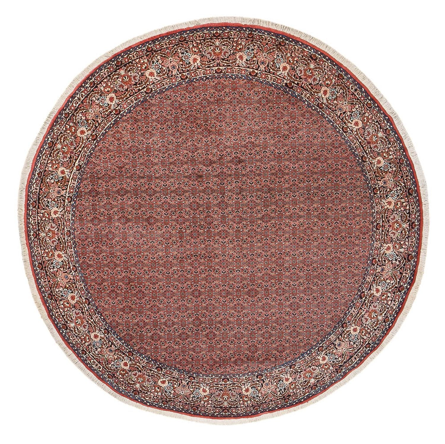 Alfombra persa - Bidjar redondo  - 300 x 300 cm - óxido