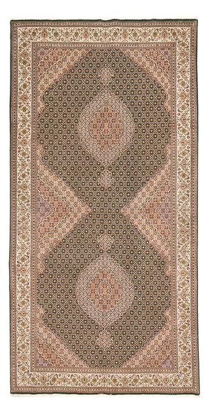 Alfombra de pasillo Alfombra Persa - Tabriz - Prima - 404 x 203 cm - arena