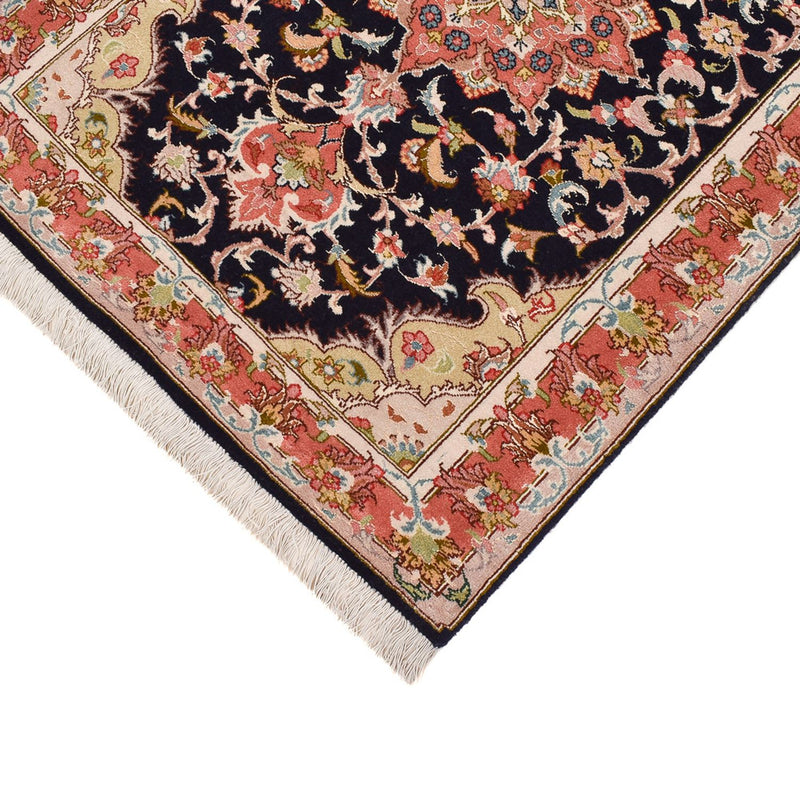 Alfombra de pasillo Alfombra Persa - Tabriz - Prima - 308 x 74 cm - azul oscuro