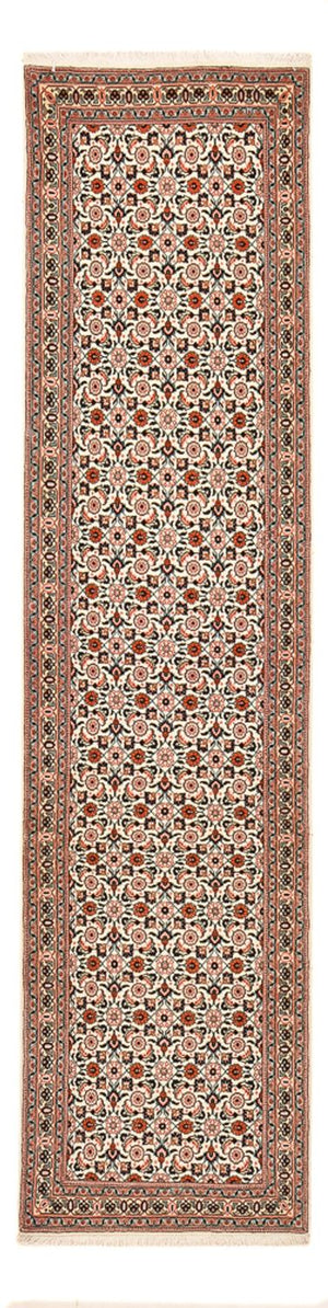 Alfombra de pasillo Alfombra Persa - Tabriz - Real - 304 x 74 cm - marrón claro