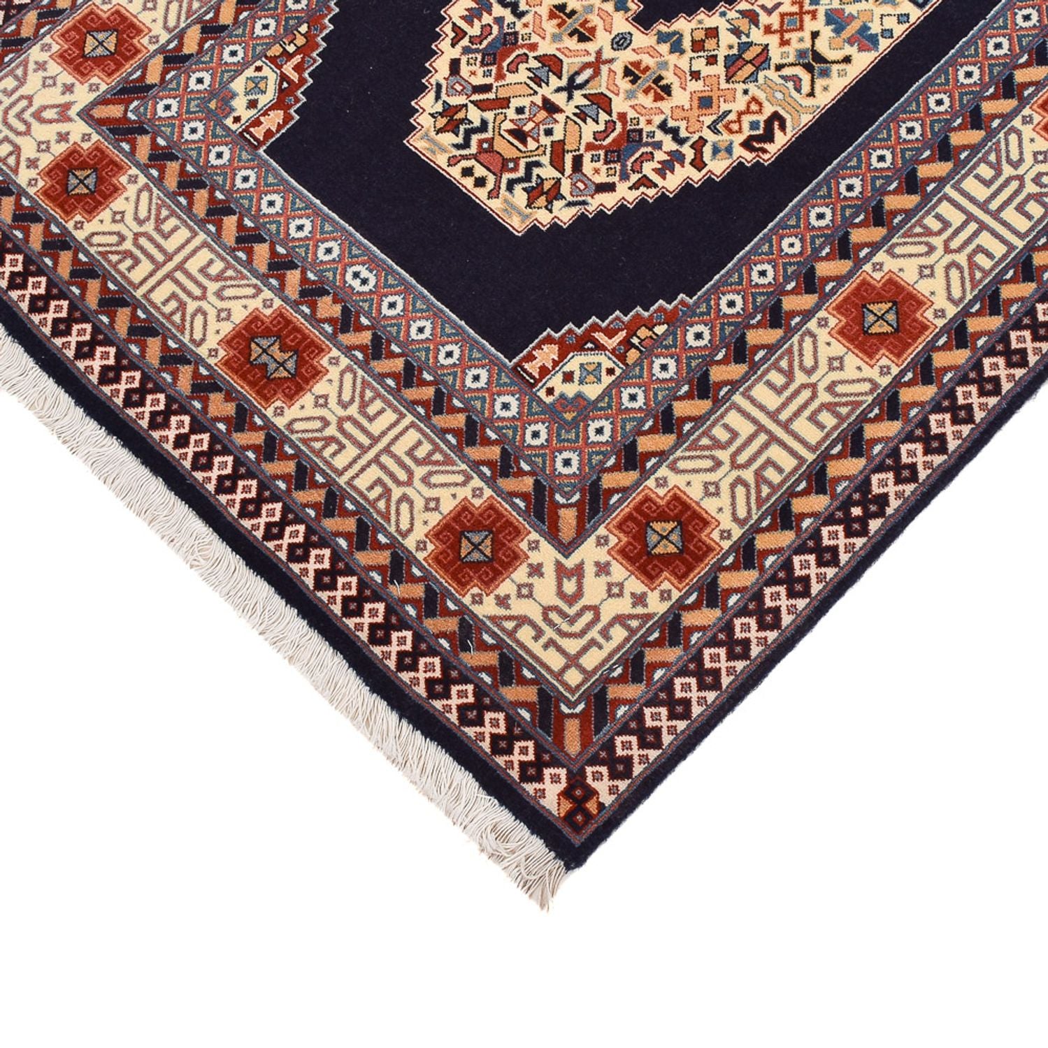 Alfombra de pasillo Alfombra Persa - Tabriz - Prima - 300 x 73 cm - azul oscuro
