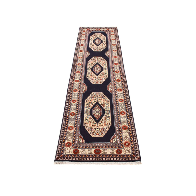 Alfombra de pasillo Alfombra Persa - Tabriz - Prima - 300 x 73 cm - azul oscuro