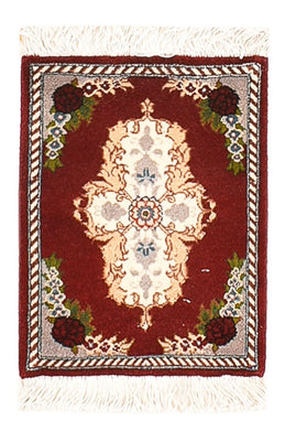 Alfombra Persa - Tabriz - Prima - 40 x 30 cm - rojo oscuro