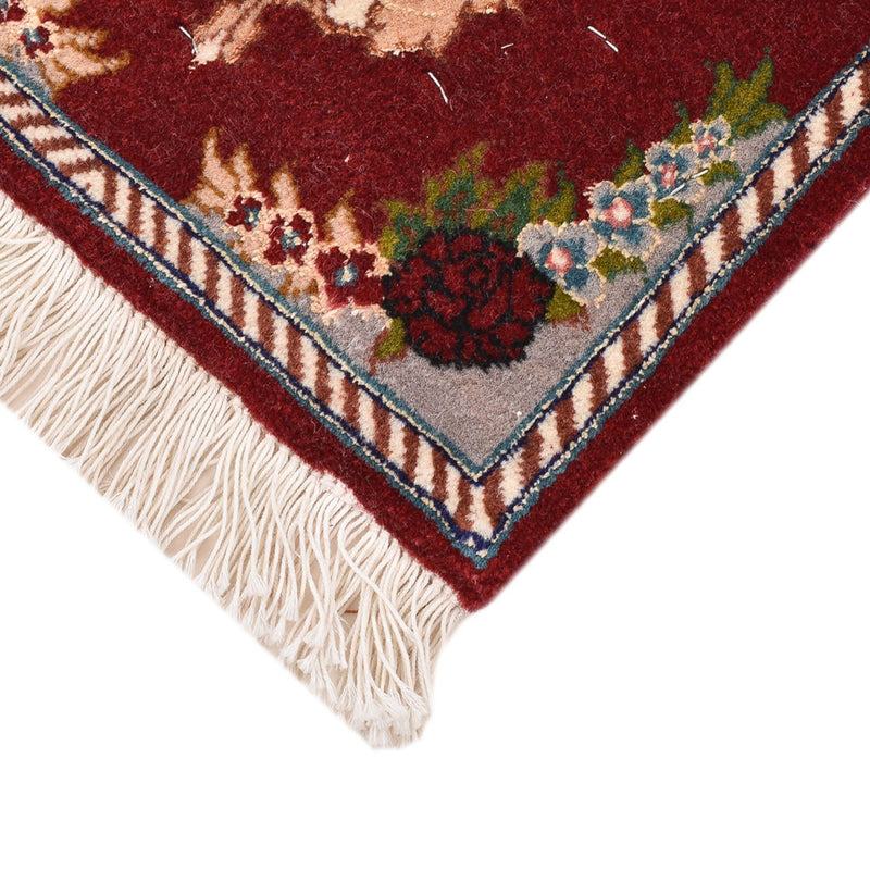 Alfombra Persa - Tabriz - Prima - 40 x 30 cm - rojo oscuro