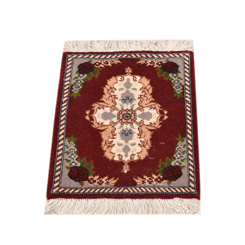 Alfombra Persa - Tabriz - Prima - 40 x 30 cm - rojo oscuro
