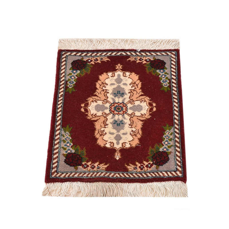 Alfombra Persa - Tabriz - Prima - 40 x 30 cm - rojo oscuro