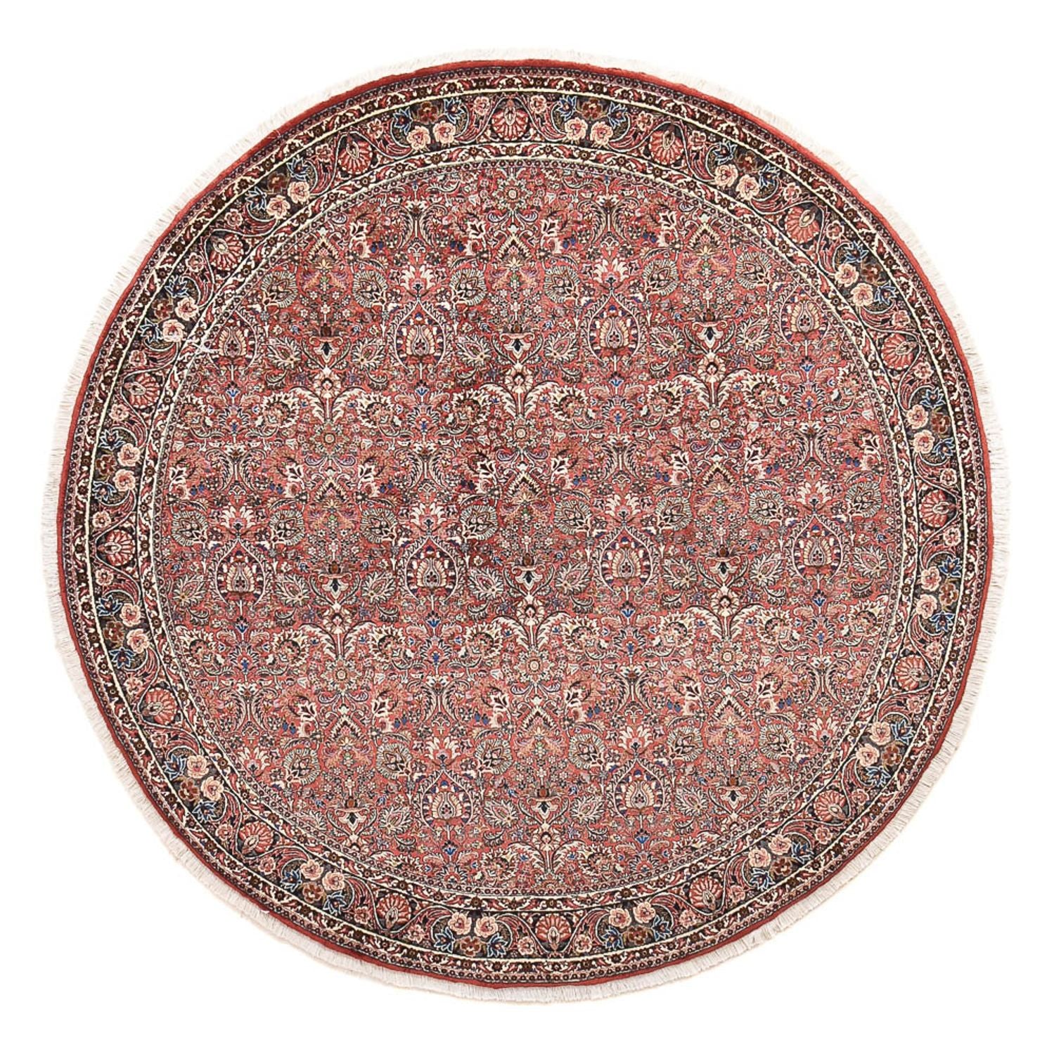 Alfombra persa - Bidjar redondo  - 250 x 250 cm - óxido
