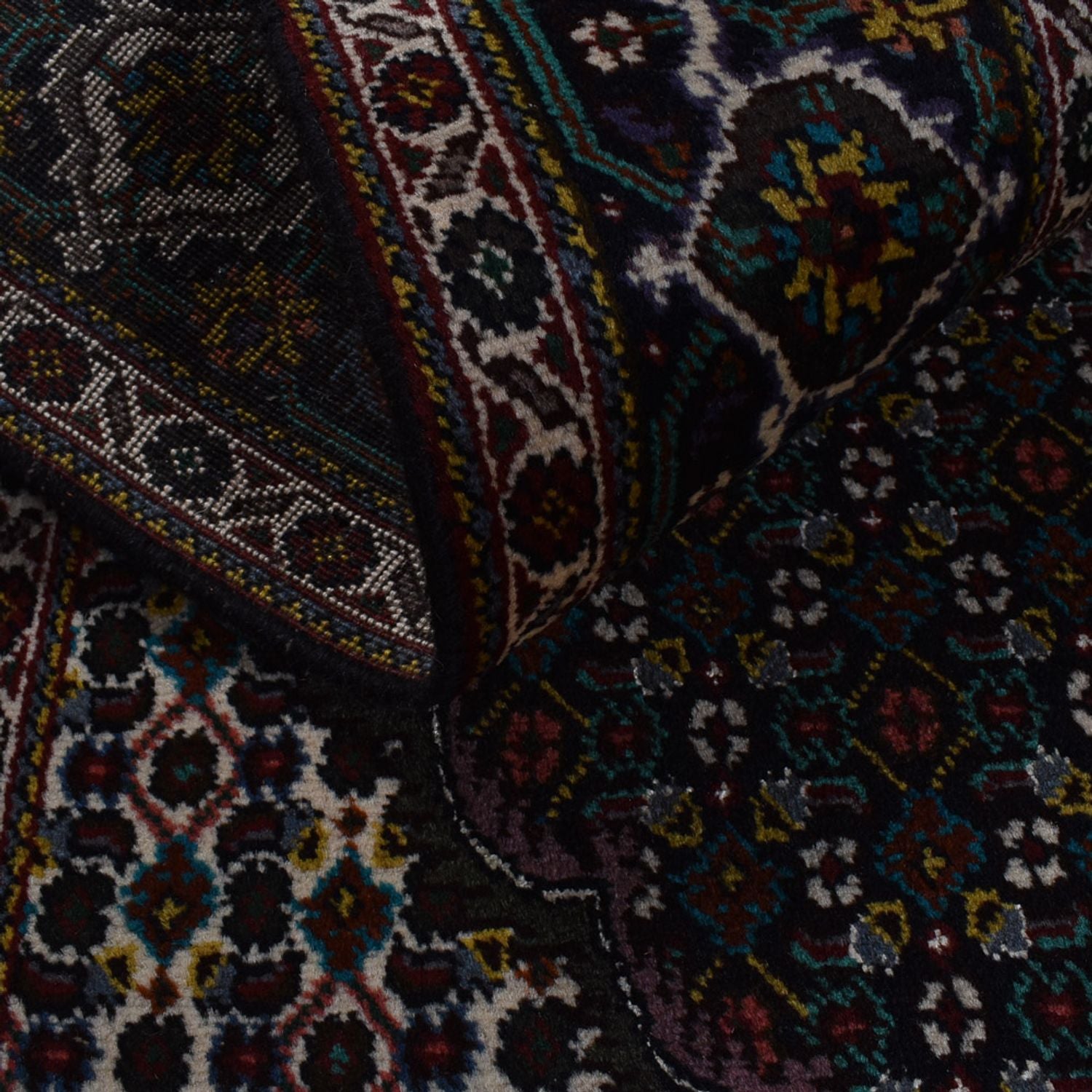 Alfombra Persa - Tabriz - Real - 208 x 150 cm - marrón oscuro
