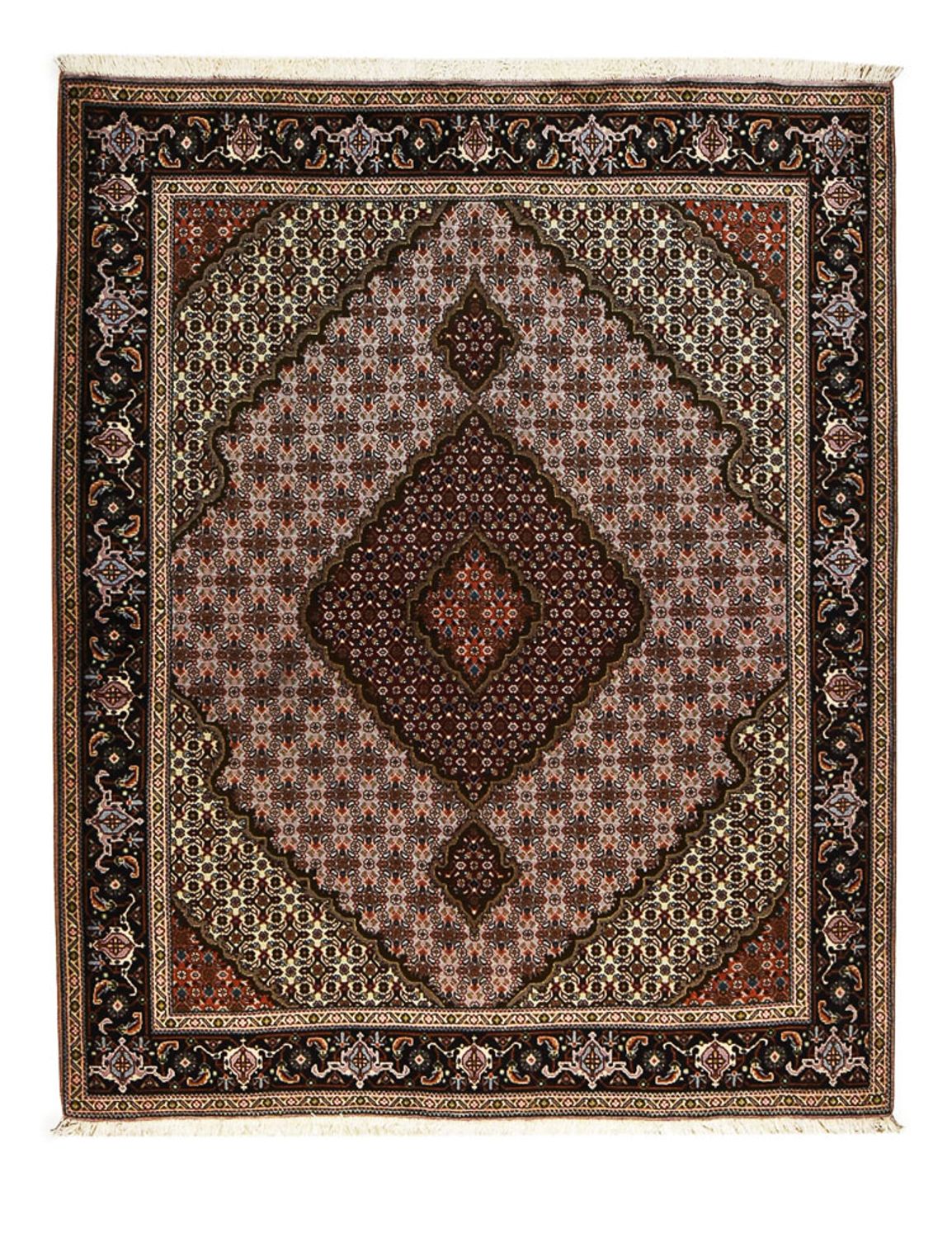 Alfombra Persa - Tabriz - Real - 197 x 156 cm - rojo claro