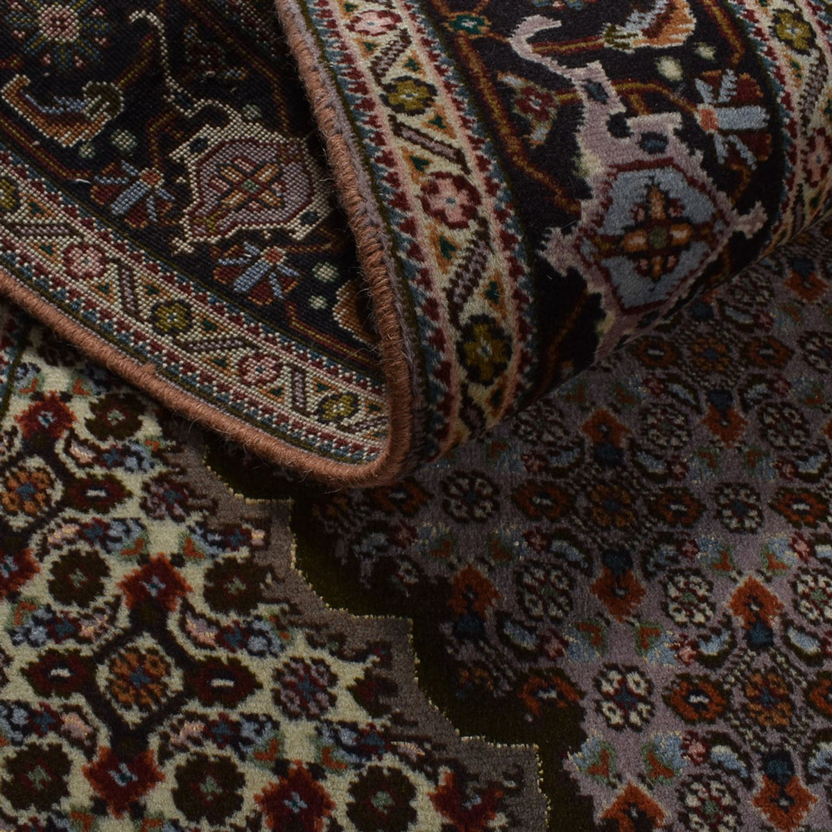 Alfombra Persa - Tabriz - Real - 197 x 156 cm - rojo claro