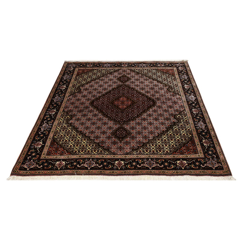 Alfombra Persa - Tabriz - Real - 197 x 156 cm - rojo claro