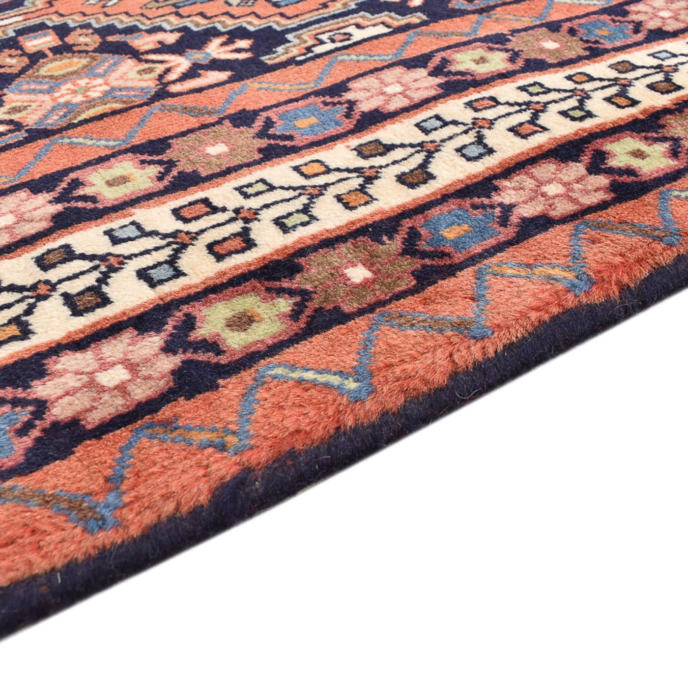 Alfombra persa - Nómada - 241 x 180 cm - rojo claro