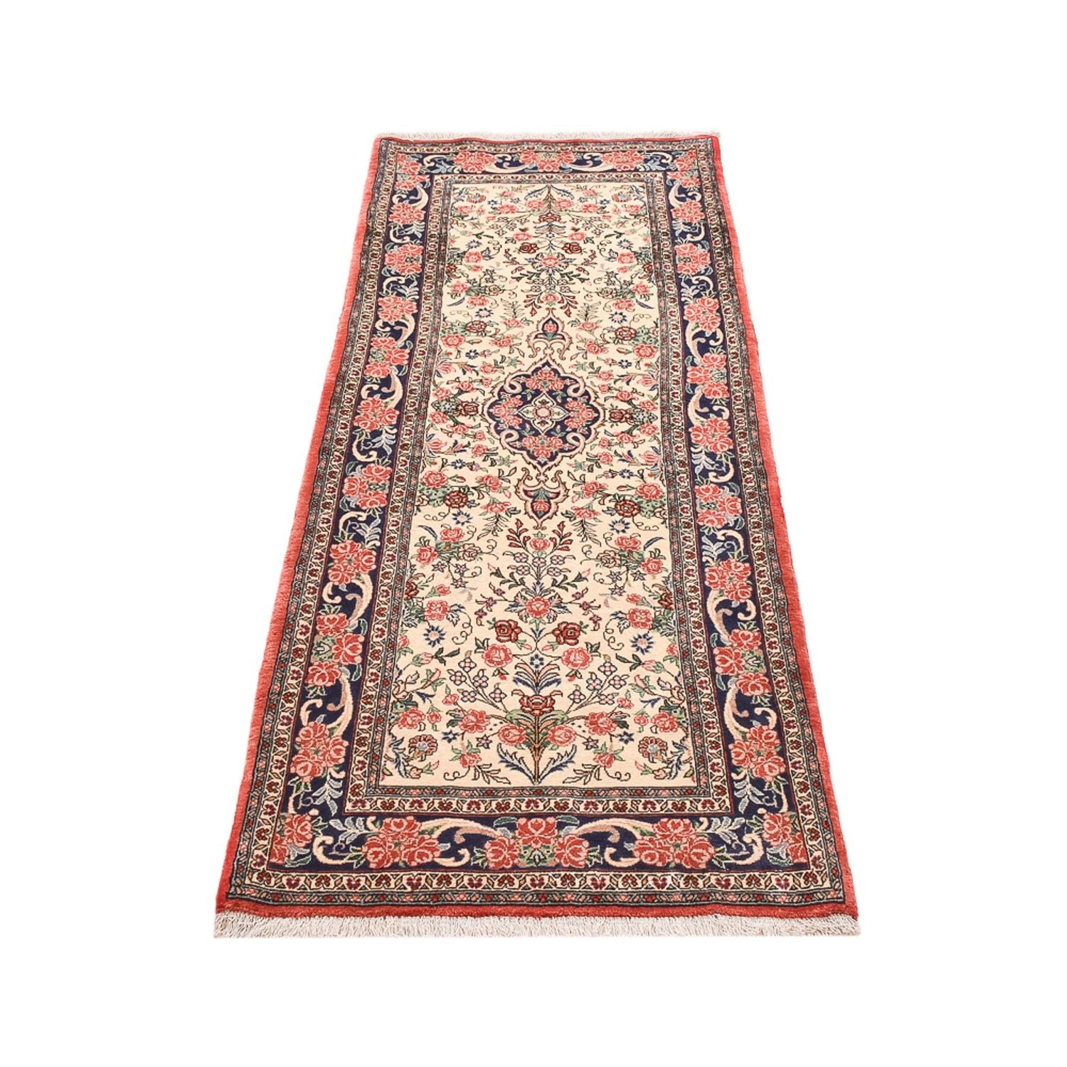 Alfombra de pasillo Alfombra persa - Bidjar - 220 x 80 cm - crema