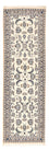 Alfombra de pasillo Alfombra Persa - Nain - Real - 196 x 61 cm - crema