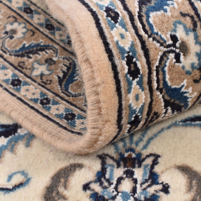 Alfombra de pasillo Alfombra Persa - Nain - Real - 196 x 61 cm - crema