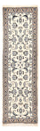 Alfombra de pasillo Alfombra Persa - Nain - Real - 195 x 58 cm - crema