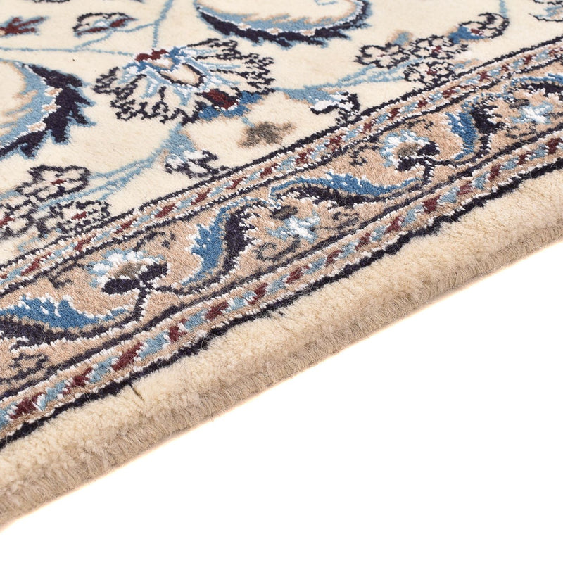 Alfombra de pasillo Alfombra Persa - Nain - Real - 195 x 58 cm - crema
