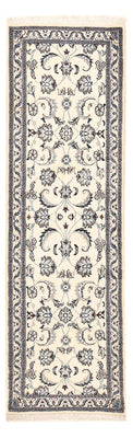 Alfombra de pasillo Alfombra Persa - Nain - Real - 192 x 60 cm - crema