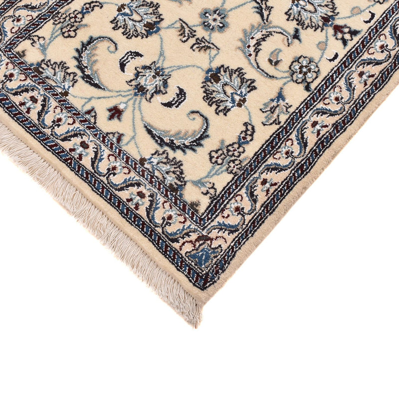 Alfombra de pasillo Alfombra Persa - Nain - Real - 192 x 60 cm - crema