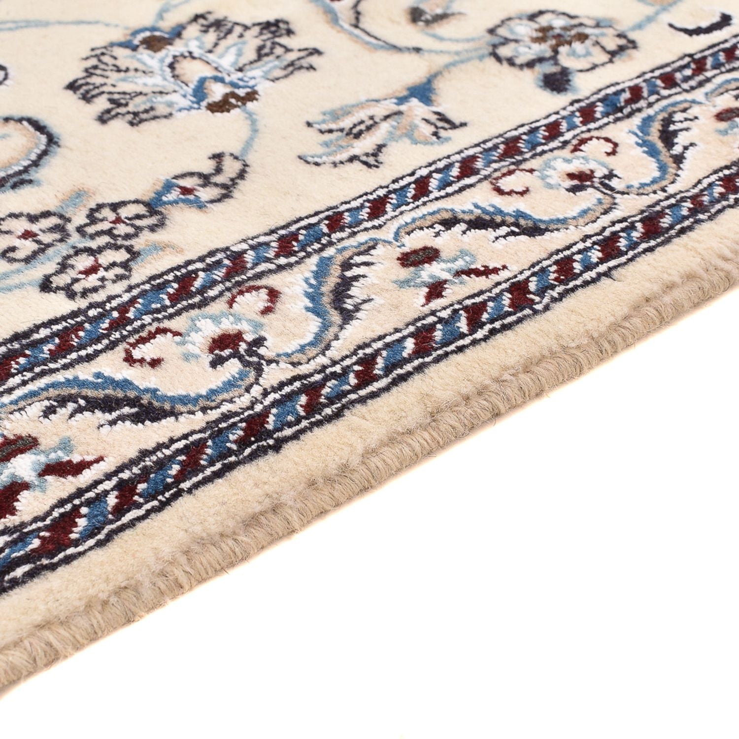 Alfombra de pasillo Alfombra Persa - Nain - Real - 192 x 60 cm - crema