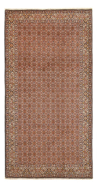 Alfombra de pasillo Alfombra persa - Bidjar - 400 x 202 cm - marrón claro