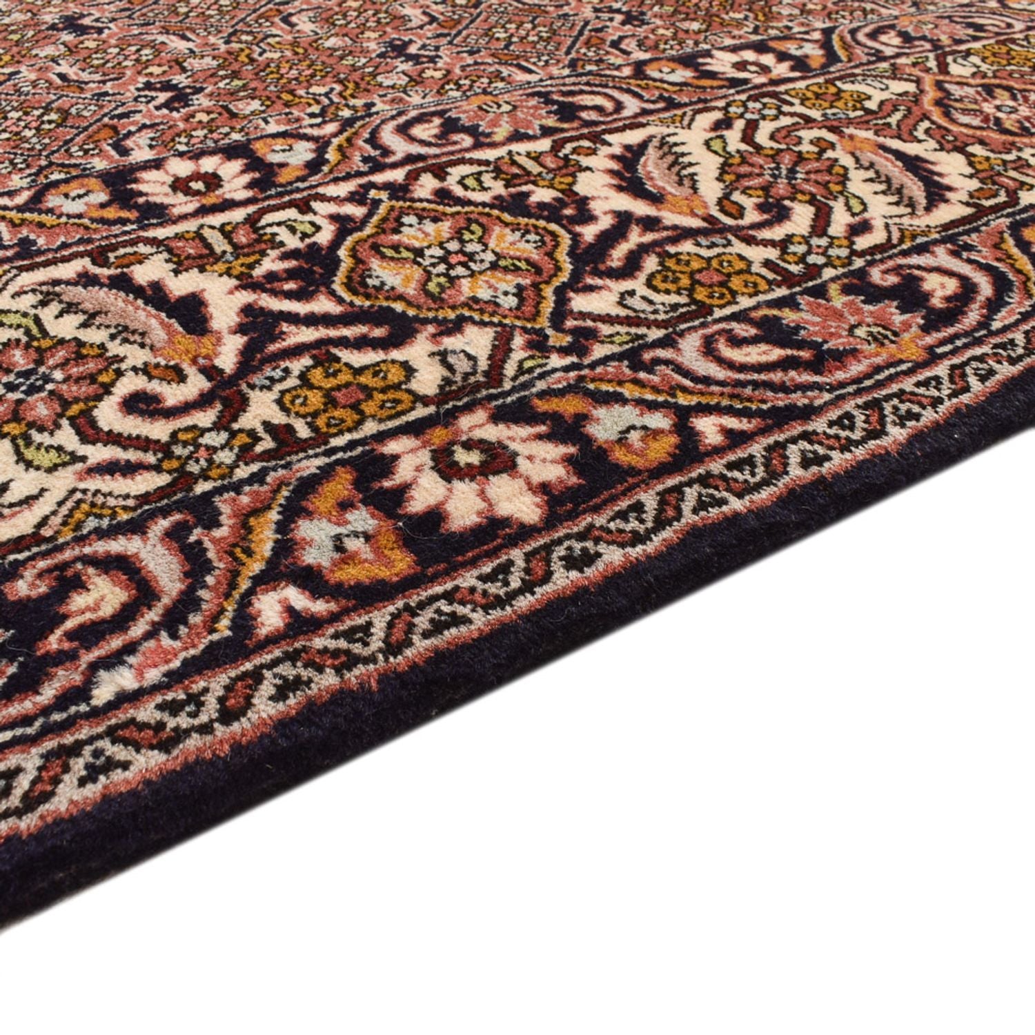 Alfombra de pasillo Alfombra persa - Bidjar - 400 x 202 cm - marrón claro