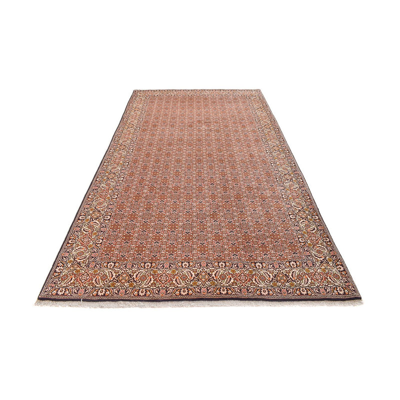 Alfombra de pasillo Alfombra persa - Bidjar - 400 x 202 cm - marrón claro