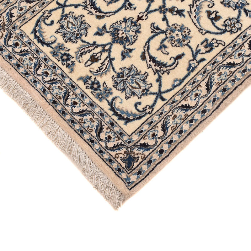 Alfombra de pasillo Alfombra Persa - Nain - Real - 192 x 61 cm - crema