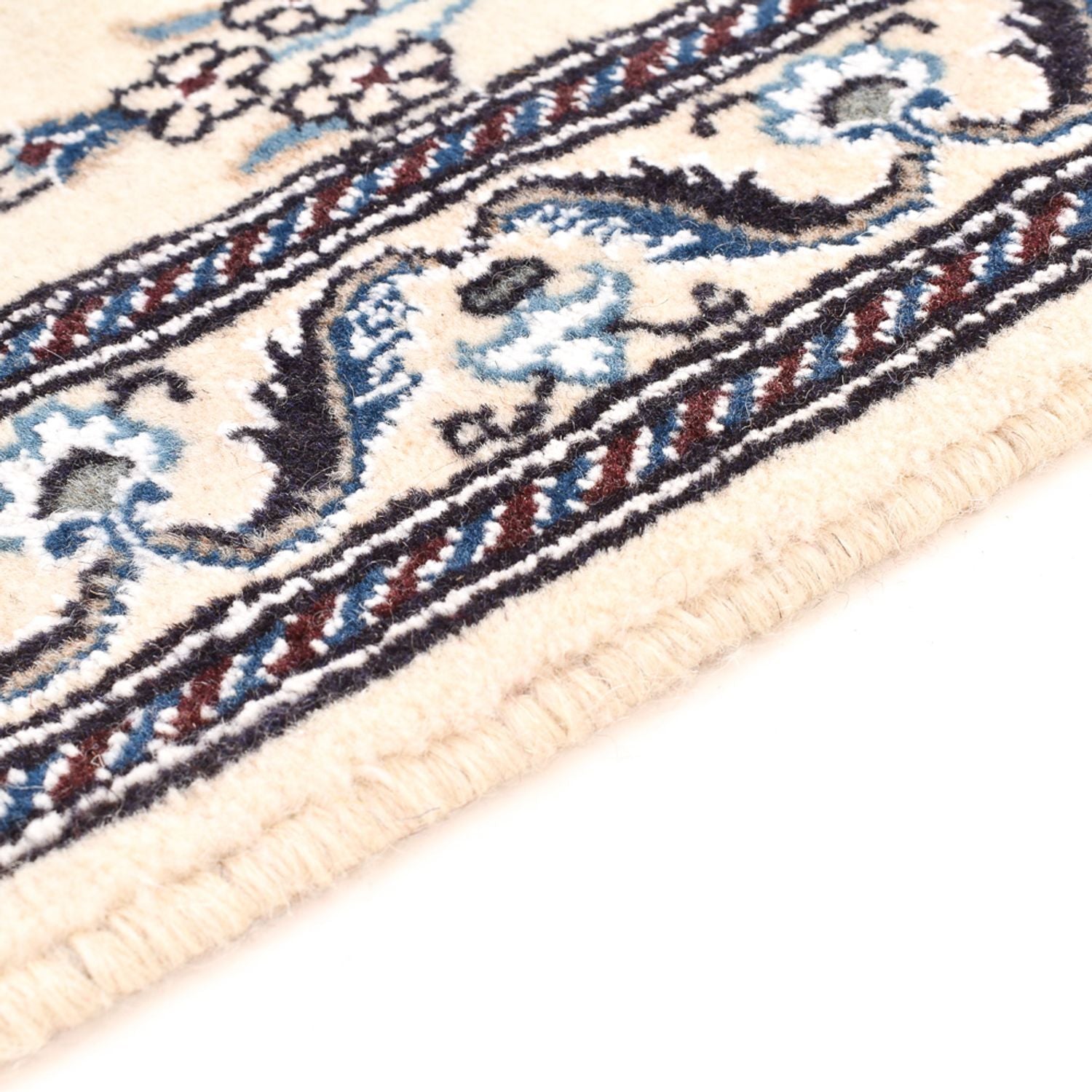 Alfombra de pasillo Alfombra Persa - Nain - Real - 202 x 63 cm - crema