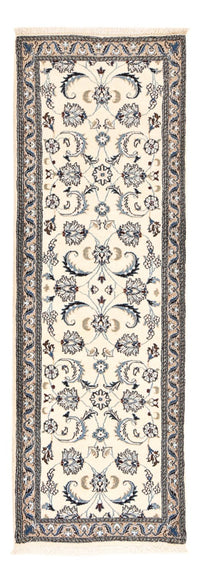 Alfombra de pasillo Alfombra Persa - Nain - Real - 185 x 61 cm - crema