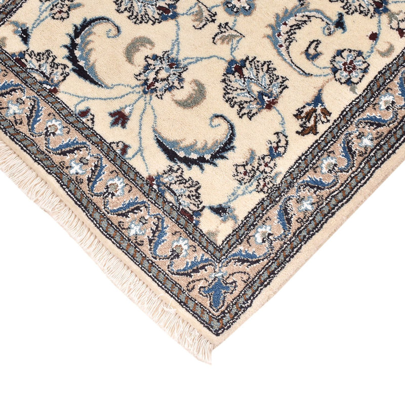 Alfombra de pasillo Alfombra Persa - Nain - Real - 185 x 61 cm - crema