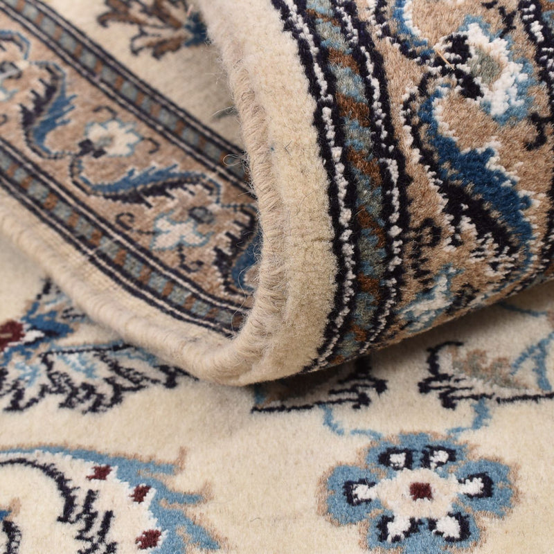 Alfombra de pasillo Alfombra Persa - Nain - Real - 185 x 61 cm - crema