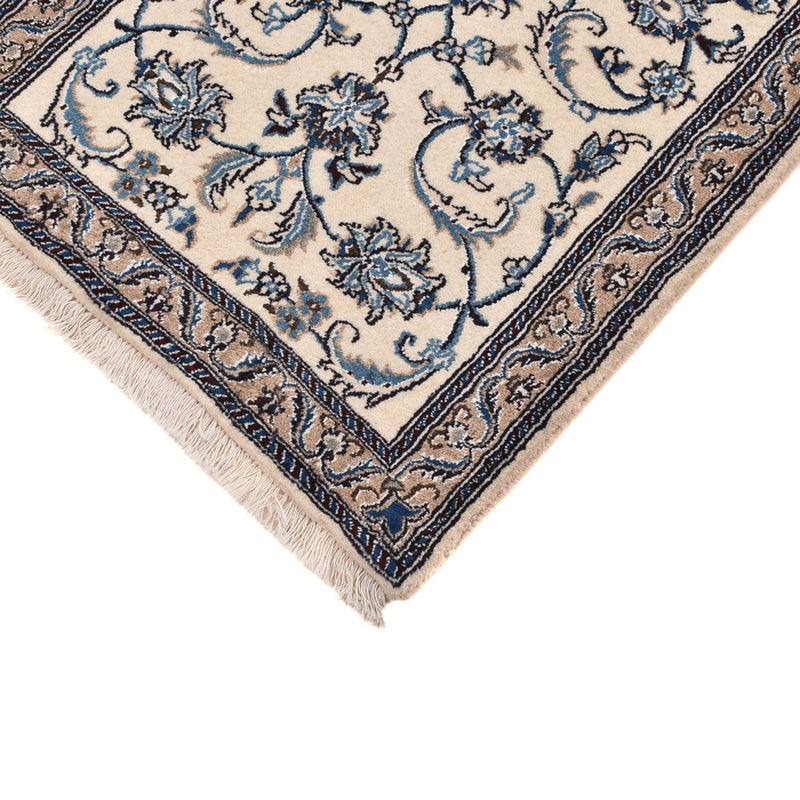 Alfombra de pasillo Alfombra Persa - Nain - Real - 190 x 60 cm - crema
