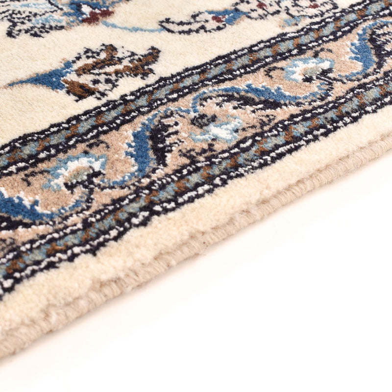 Alfombra de pasillo Alfombra Persa - Nain - Real - 188 x 60 cm - crema