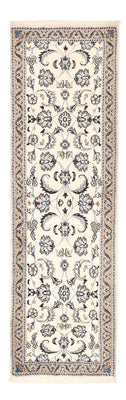 Alfombra de pasillo Alfombra Persa - Nain - Real - 198 x 59 cm - crema