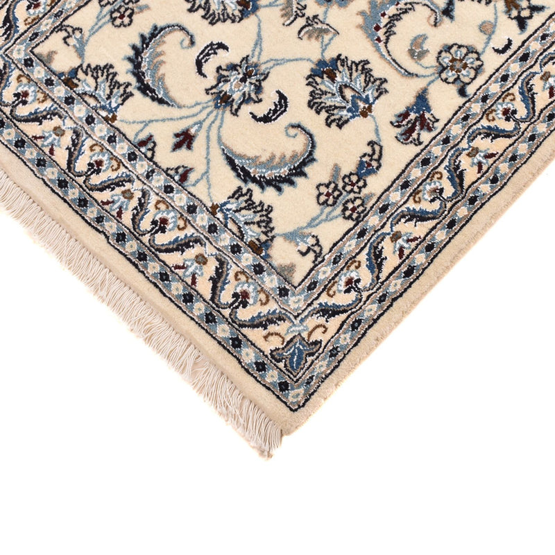 Alfombra de pasillo Alfombra Persa - Nain - Real - 192 x 58 cm - crema