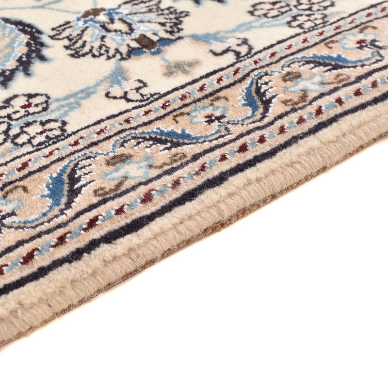 Alfombra de pasillo Alfombra Persa - Nain - Real - 193 x 62 cm - crema
