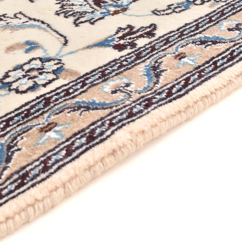 Alfombra de pasillo Alfombra Persa - Nain - Real - 202 x 63 cm - crema