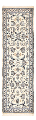 Alfombra de pasillo Alfombra Persa - Nain - Real - 198 x 58 cm - crema
