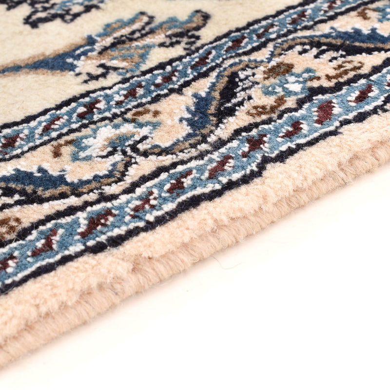 Alfombra de pasillo Alfombra Persa - Nain - Real - 198 x 58 cm - crema
